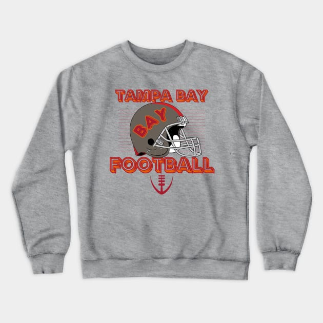 Tampa Bay Buccaneers Vintage Style Crewneck Sweatshirt by Borcelle Vintage Apparel 